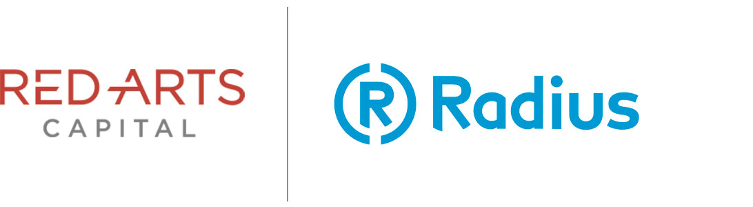 Red Arts Capital and Radius logos