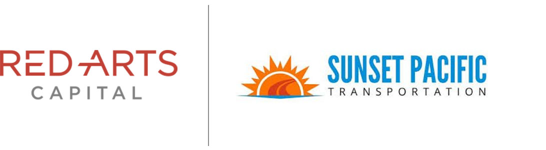 Red Arts Capital and Sunset Pacific Transportation logos